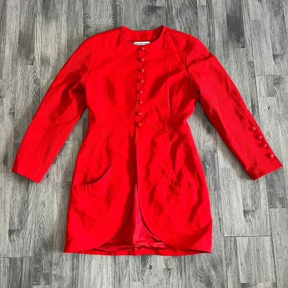 BALENICAGA VINTAGE SET BLAZER JACKET & SKIRT MADE IN FRANCE - Picture 2 of 12